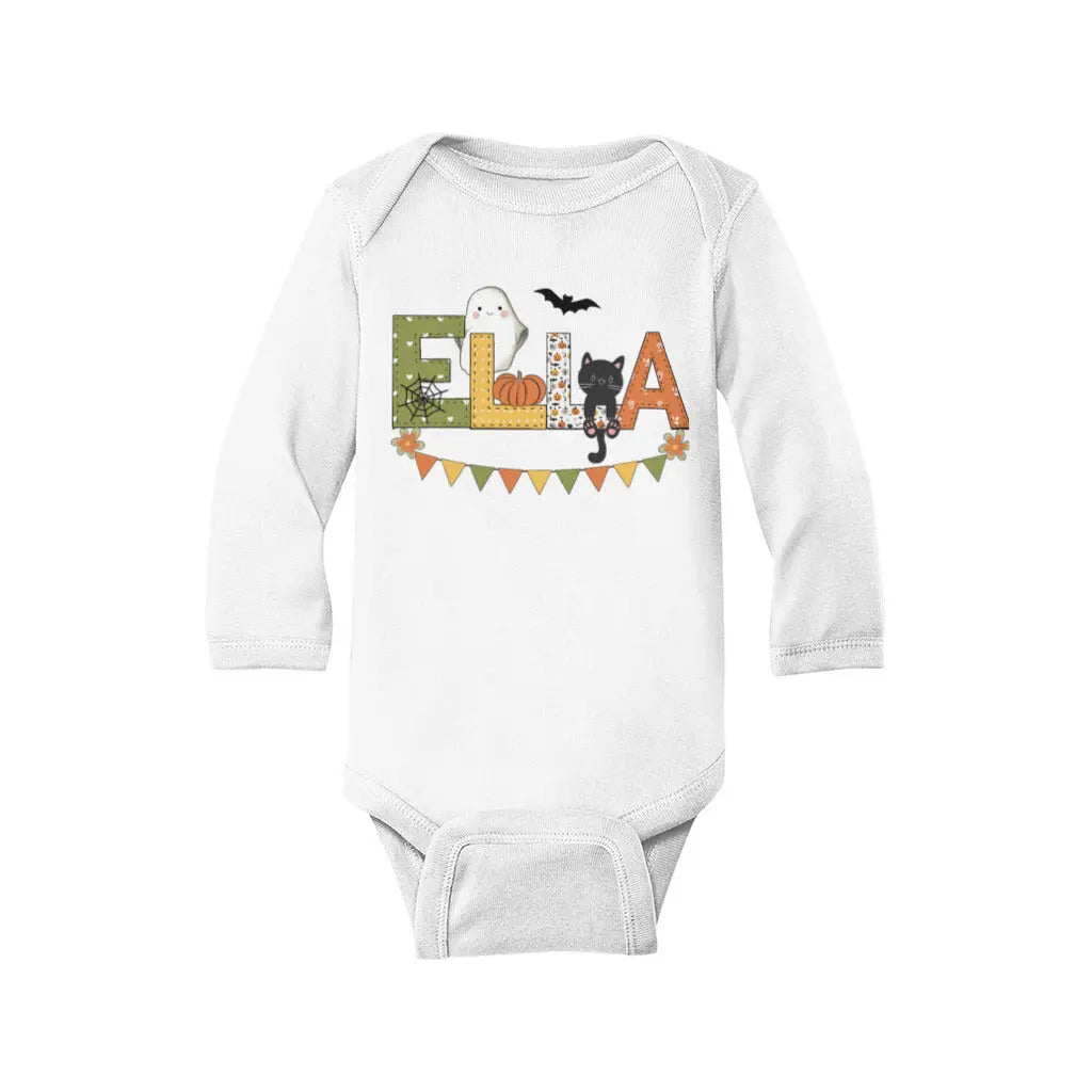 Halloween Cat Infant Long Sleeve Bodysuit Awkward Styles