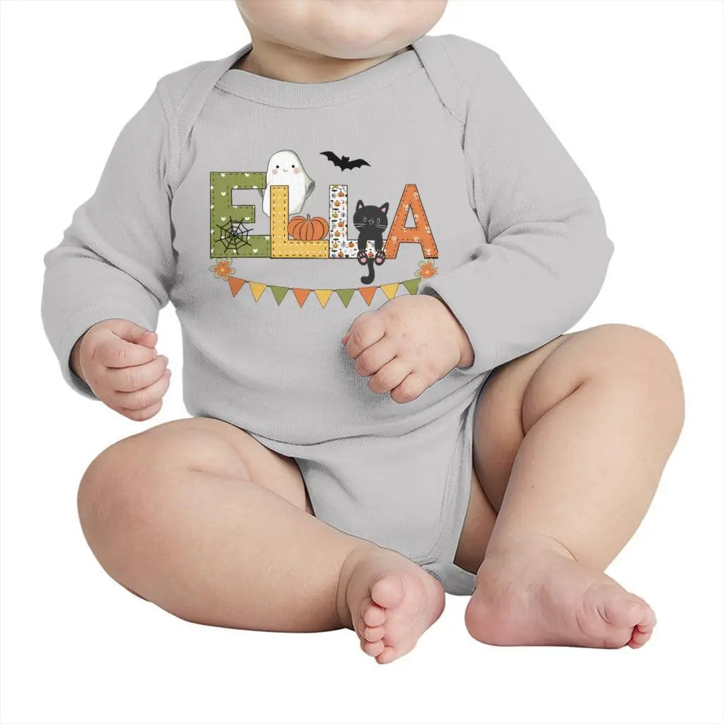 Halloween Cat Infant Long Sleeve Bodysuit Awkward Styles