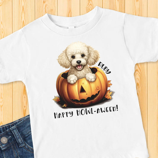 Halloween Dog Toddler T-shirt, Personalized - 20 Dog Breeds Amazing Faith Designs