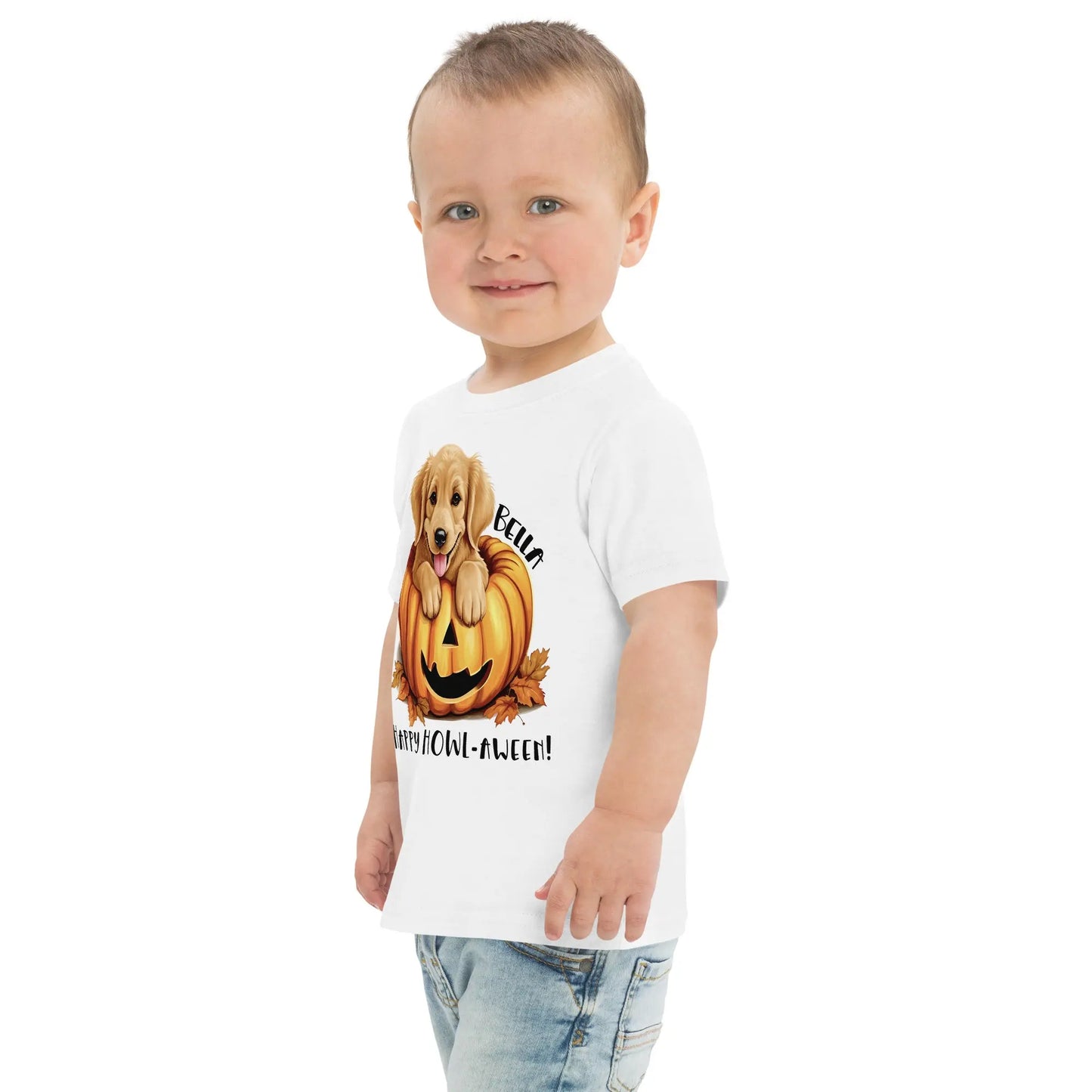 Halloween Dog Toddler jersey t-shirt, Personalized - 20 Dog Breeds Amazing Faith Designs