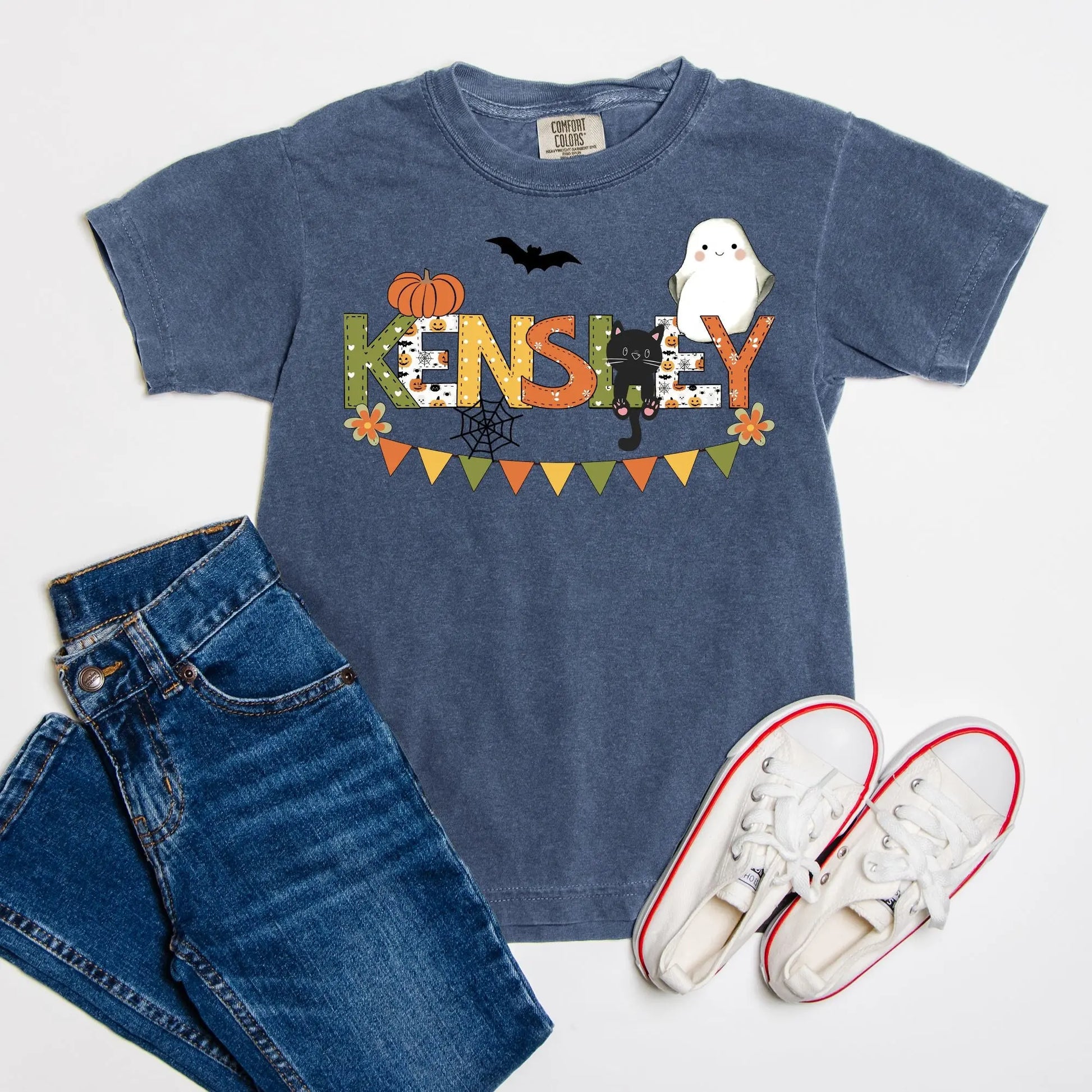 Halloween Personalized Comfort Color Youth Tee Amazing Faith Designs