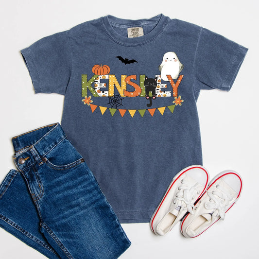 Halloween Personalized Comfort Color Youth Tee Amazing Faith Designs