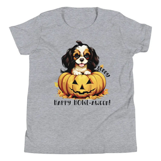 Halloween Personalized Dog Youth Short Sleeve T-Shirt | Choose from 20 Dog Breeds Amazing Faith Designs