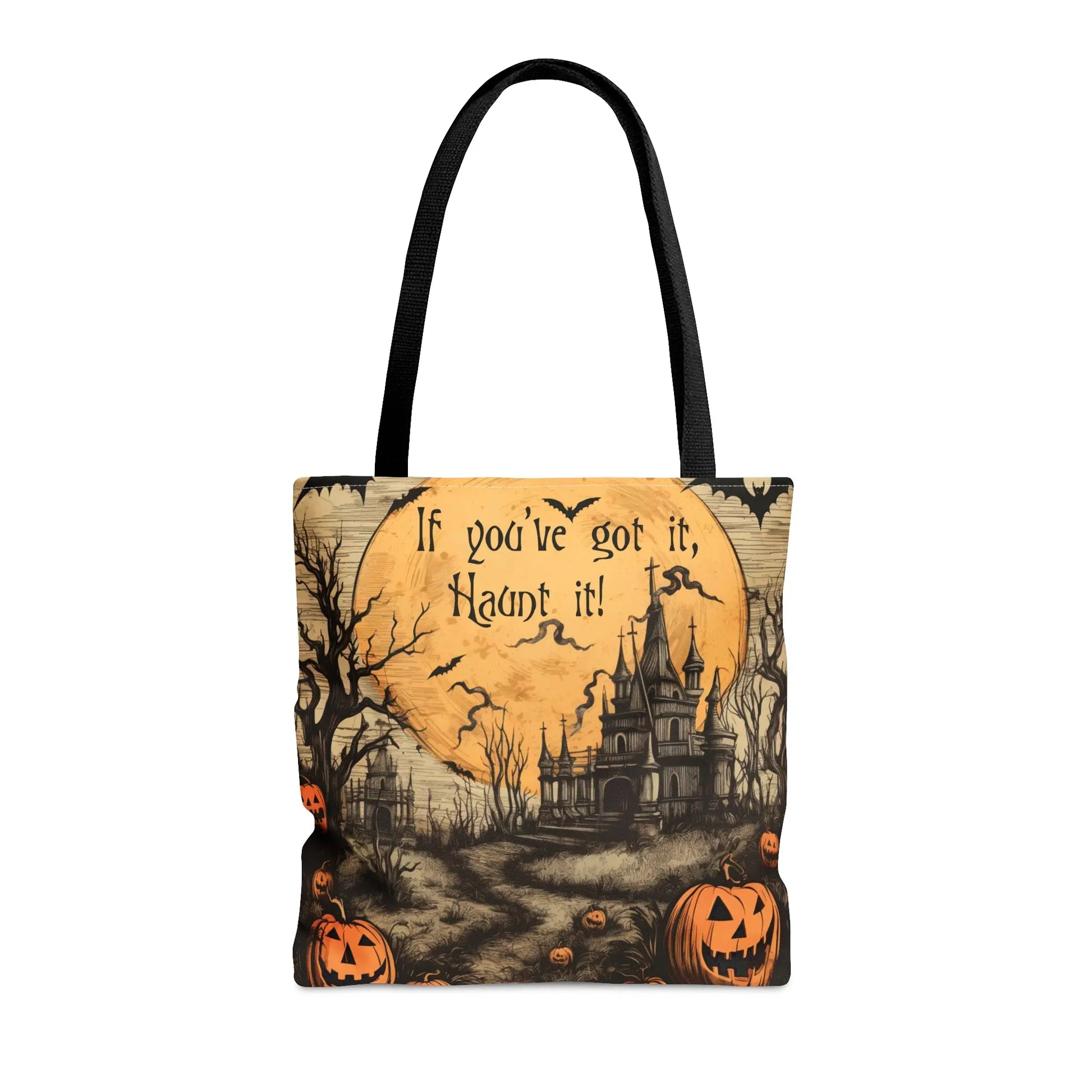 Halloween Tote Bag | Haunted House Tote Bag Printify