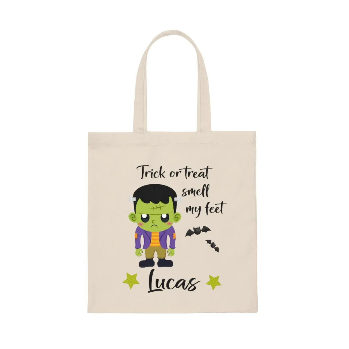 Halloween Trick or Treat Bag - Personalized | Ghost, Skeleton, Witch, Frankenstein, Unicorn Printify