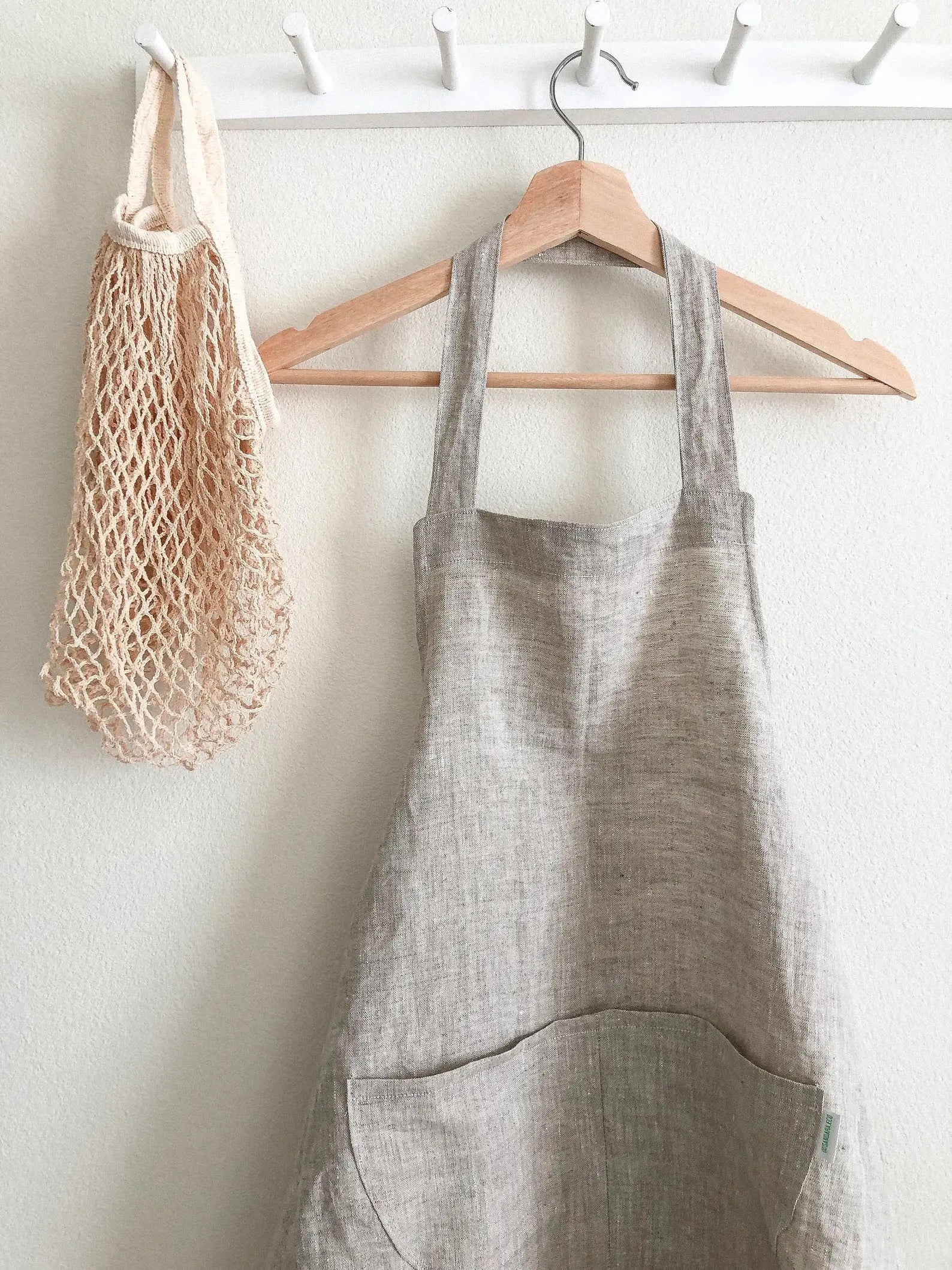 Hand Embroidered Linen Apron Amazing Faith Designs