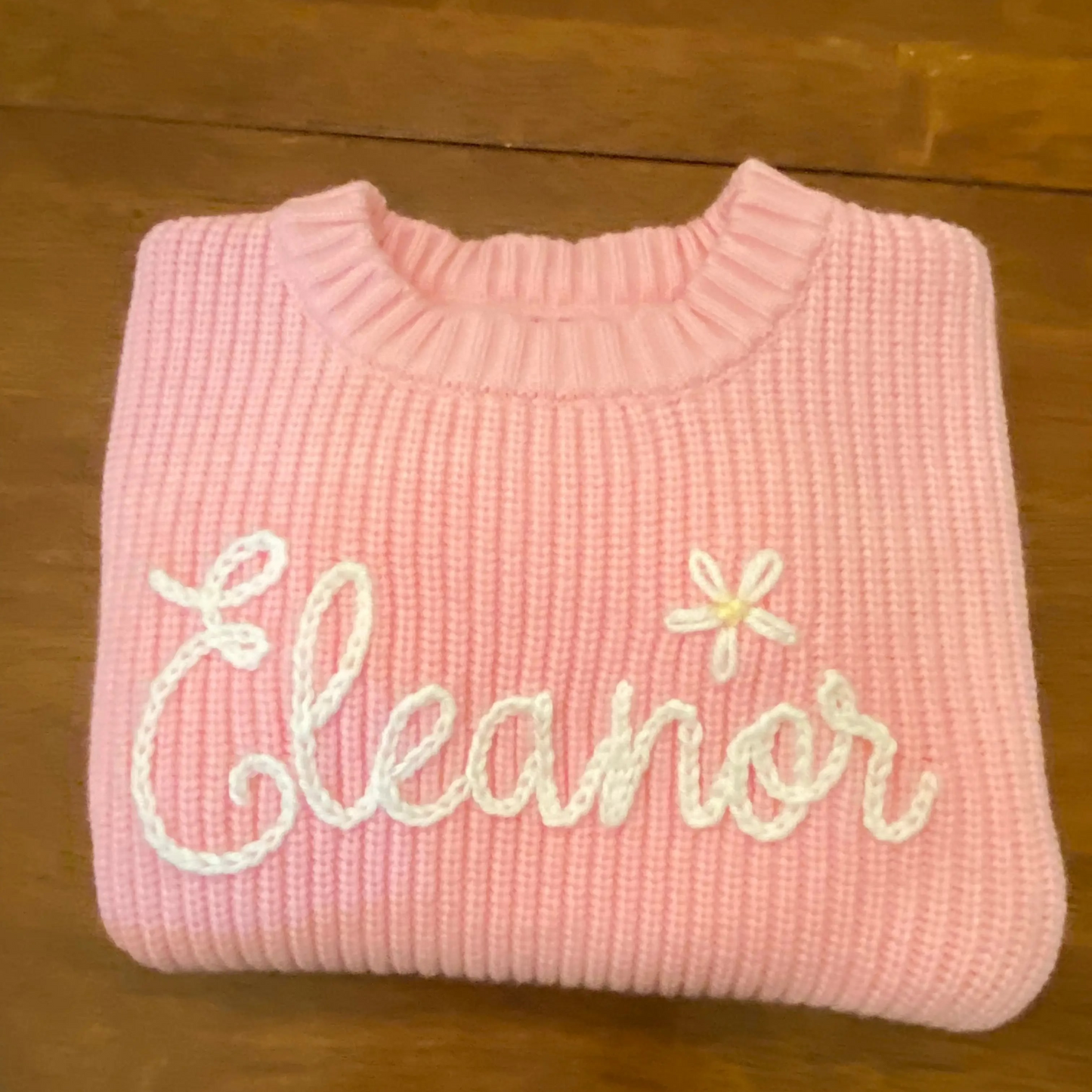 Hand Embroidered Name Sweater (Copy) Amazing Faith Designs