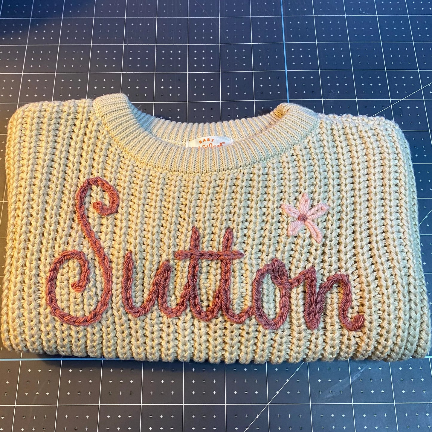 Hand Embroidered Name Sweater (Copy) Amazing Faith Designs