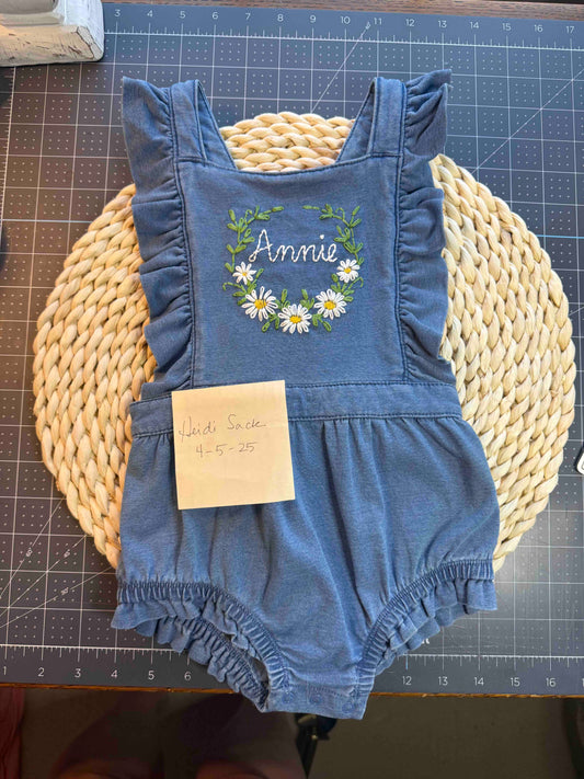 Hand Embroidered Ruffle Toddler Sundress Amazing Faith Designs