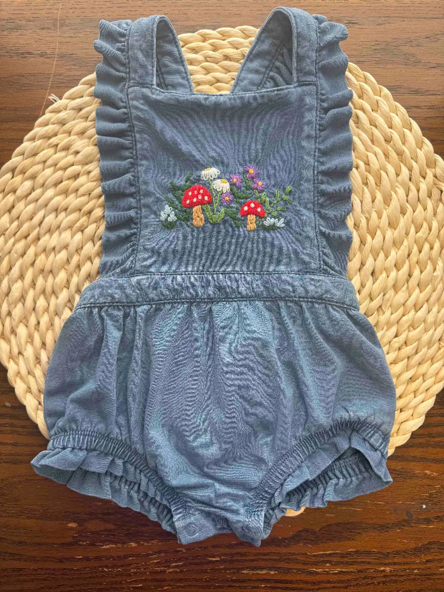 Hand Embroidered Ruffle Toddler Sundress Amazing Faith Designs