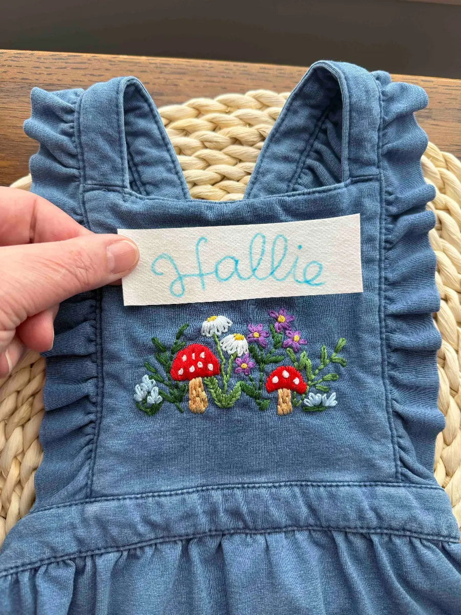 Hand Embroidered Ruffle Toddler Sundress Amazing Faith Designs