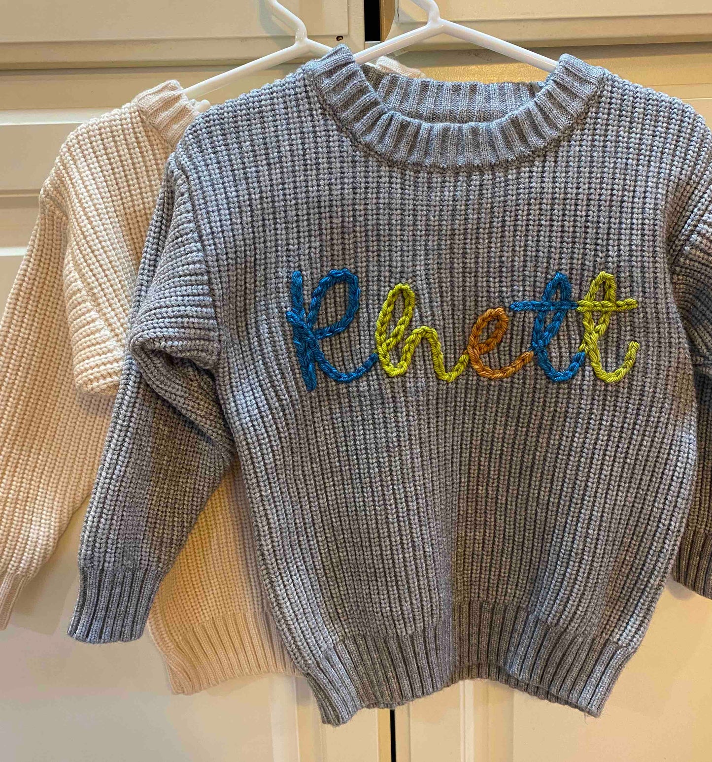 Hand Embroidered Toddler Sweater Amazing Faith Designs