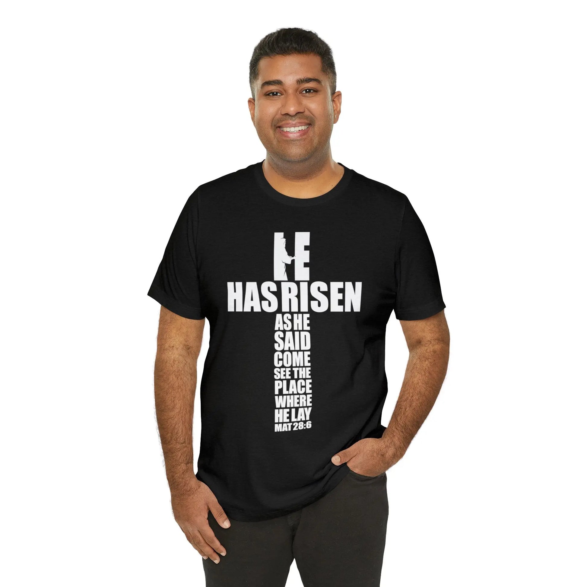 He Has Risen Christian Shirt Printify