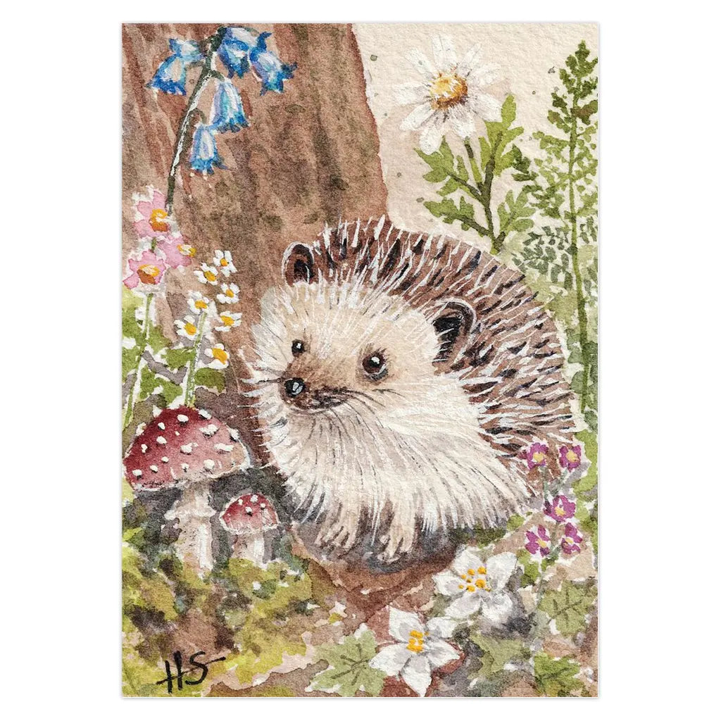 Hedgehog Woodland Greeting Cards (Copy) Amazing Faith Designs