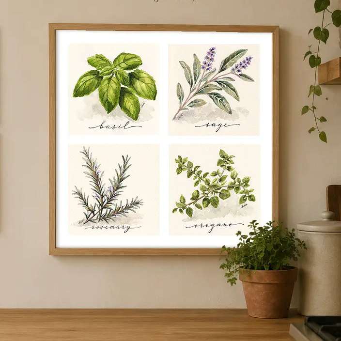 Herb Garden Series | Original Watercolors & Fine Art Prints Amazing Faith Designs