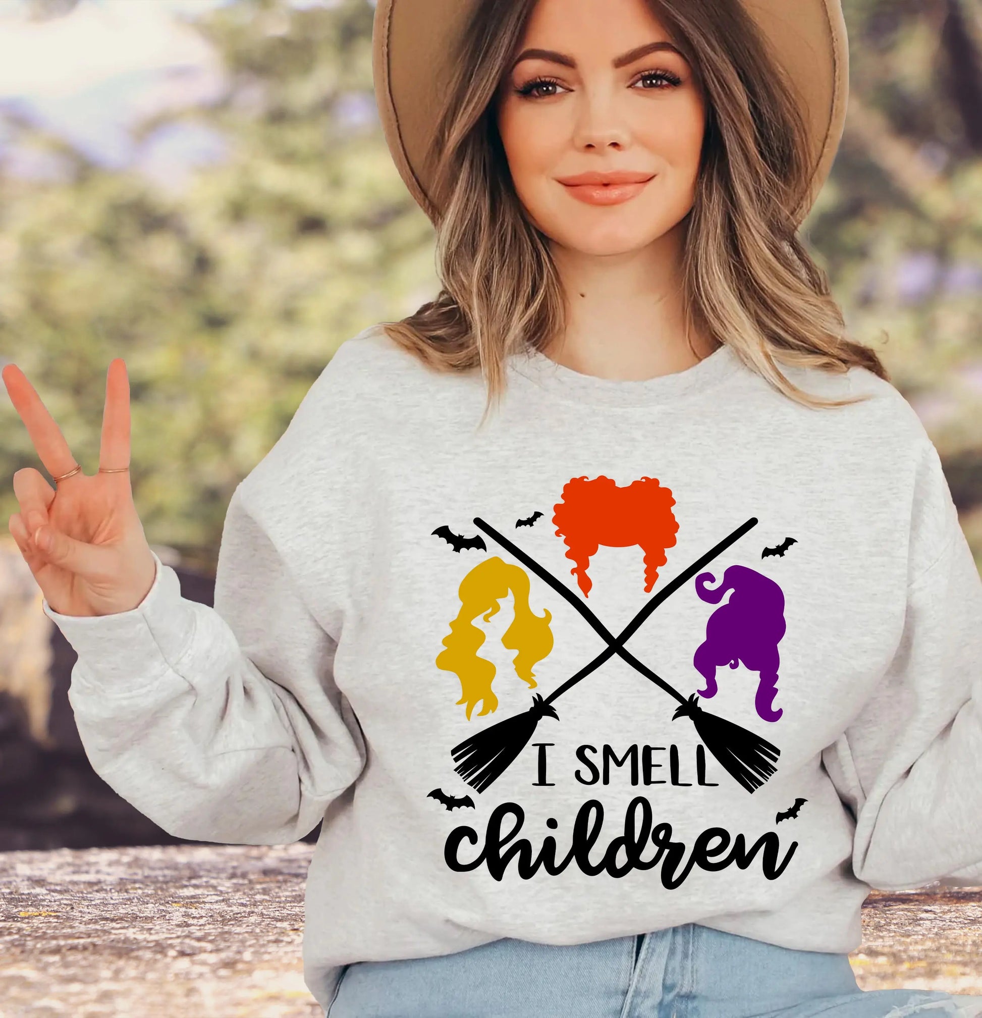 Hocus Pocus I Smell Children Unisex Crewneck Sweatshirt, Cute Halloween Sweatshirt - Amazing Faith Designs