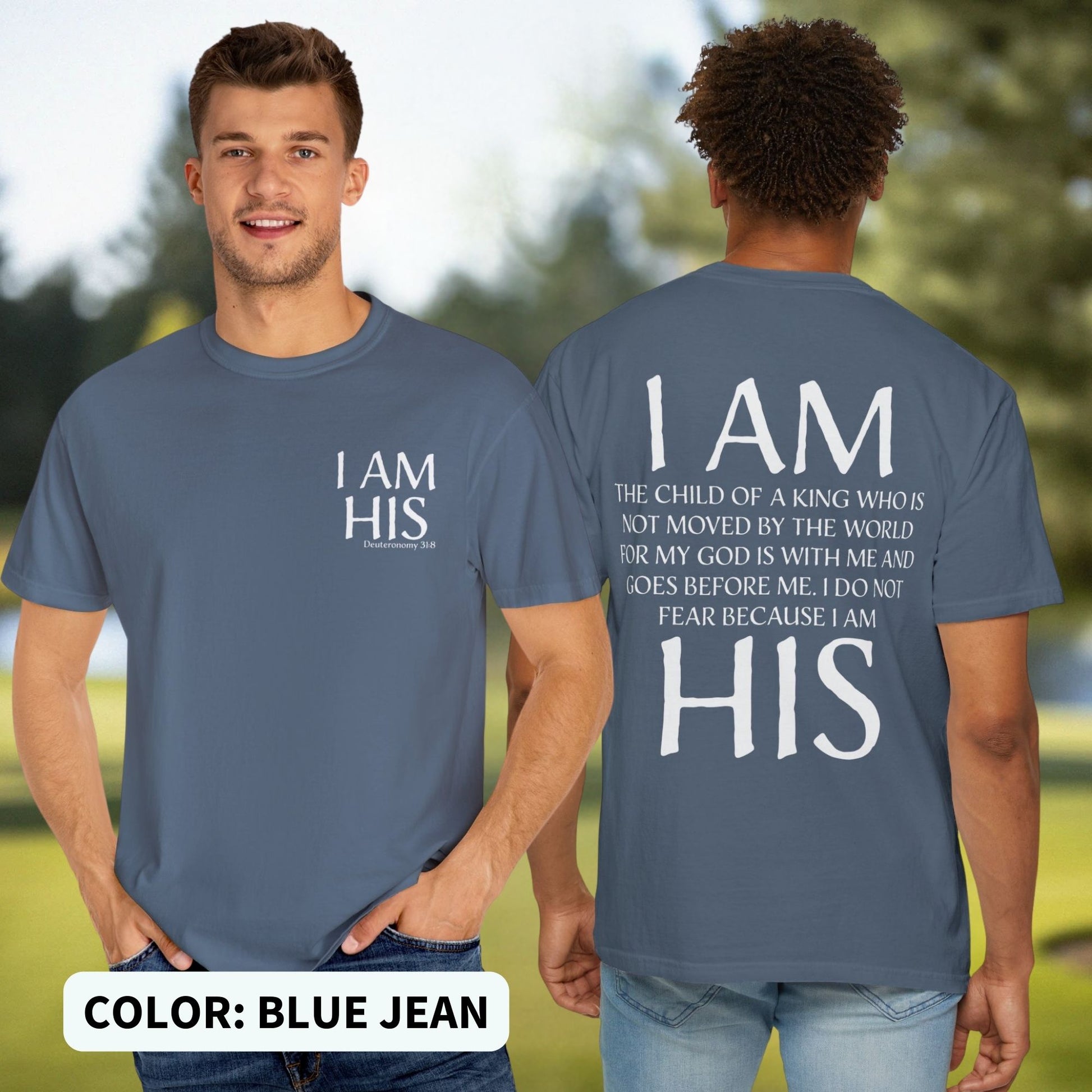 I Am His Christian Unisex T-shirt - Amazing Faith Designs