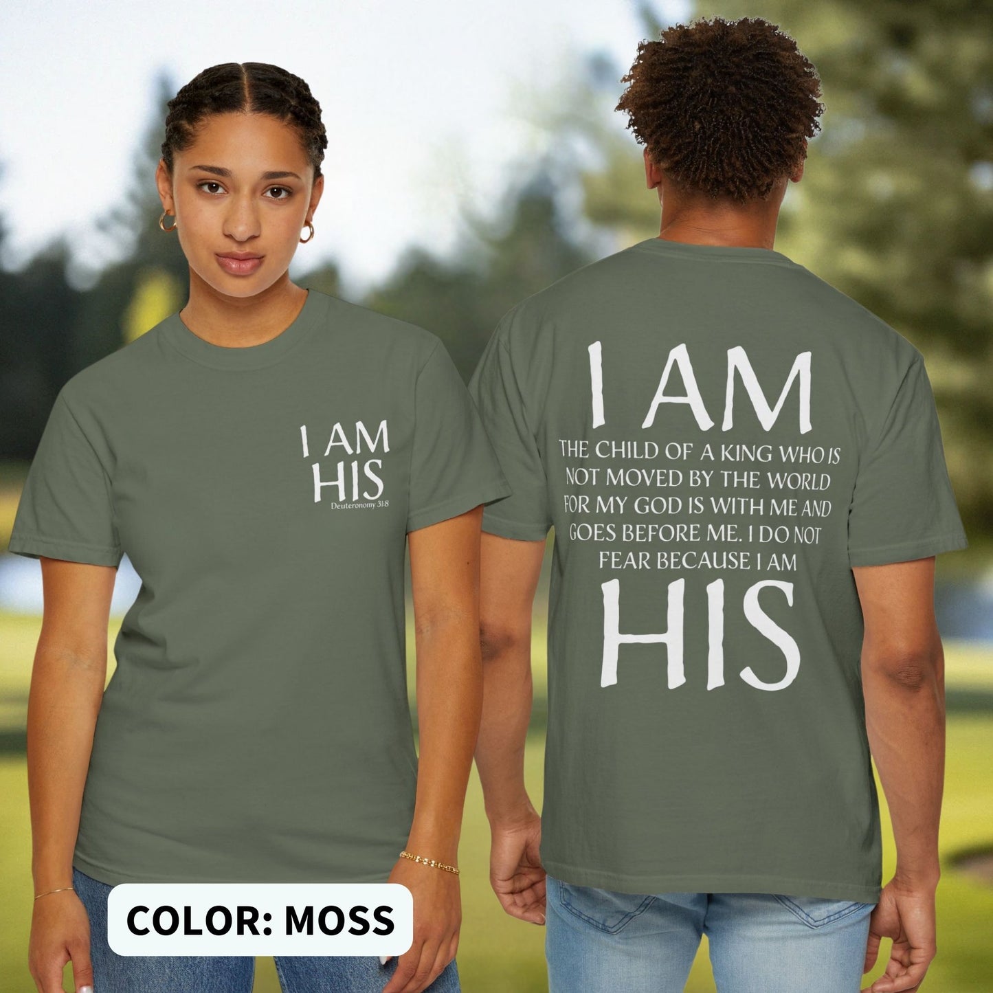 I Am His Christian Unisex T-shirt - Amazing Faith Designs