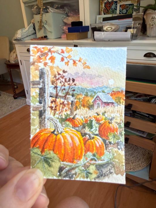 Tiny Painting Tuesday Original Watercolor ACEO