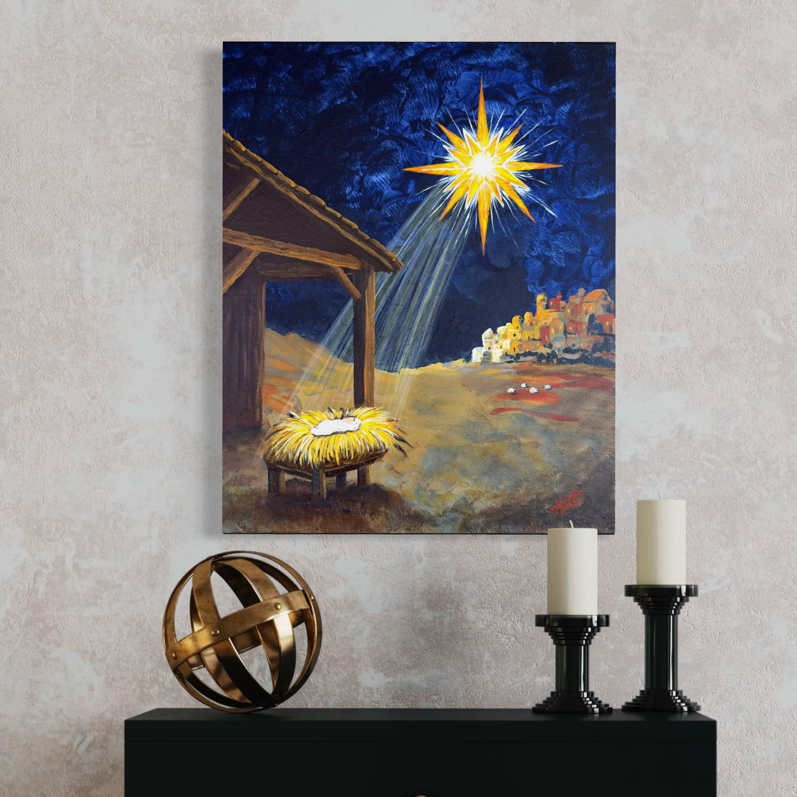 Peace On Earth - Original Acrylic Painting - Amazing Faith Designs