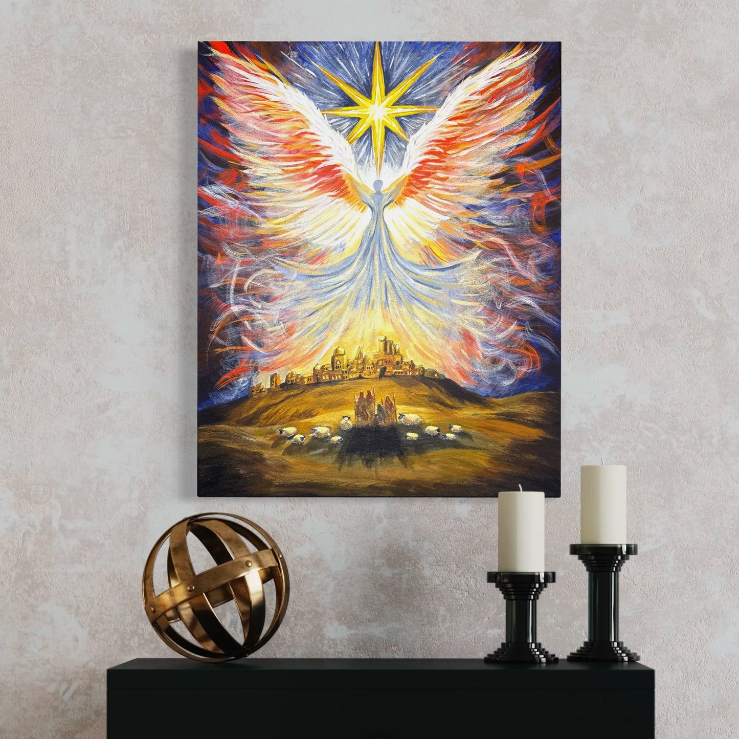Glory In the Highest - Original Acrylic Painting - Amazing Faith Designs