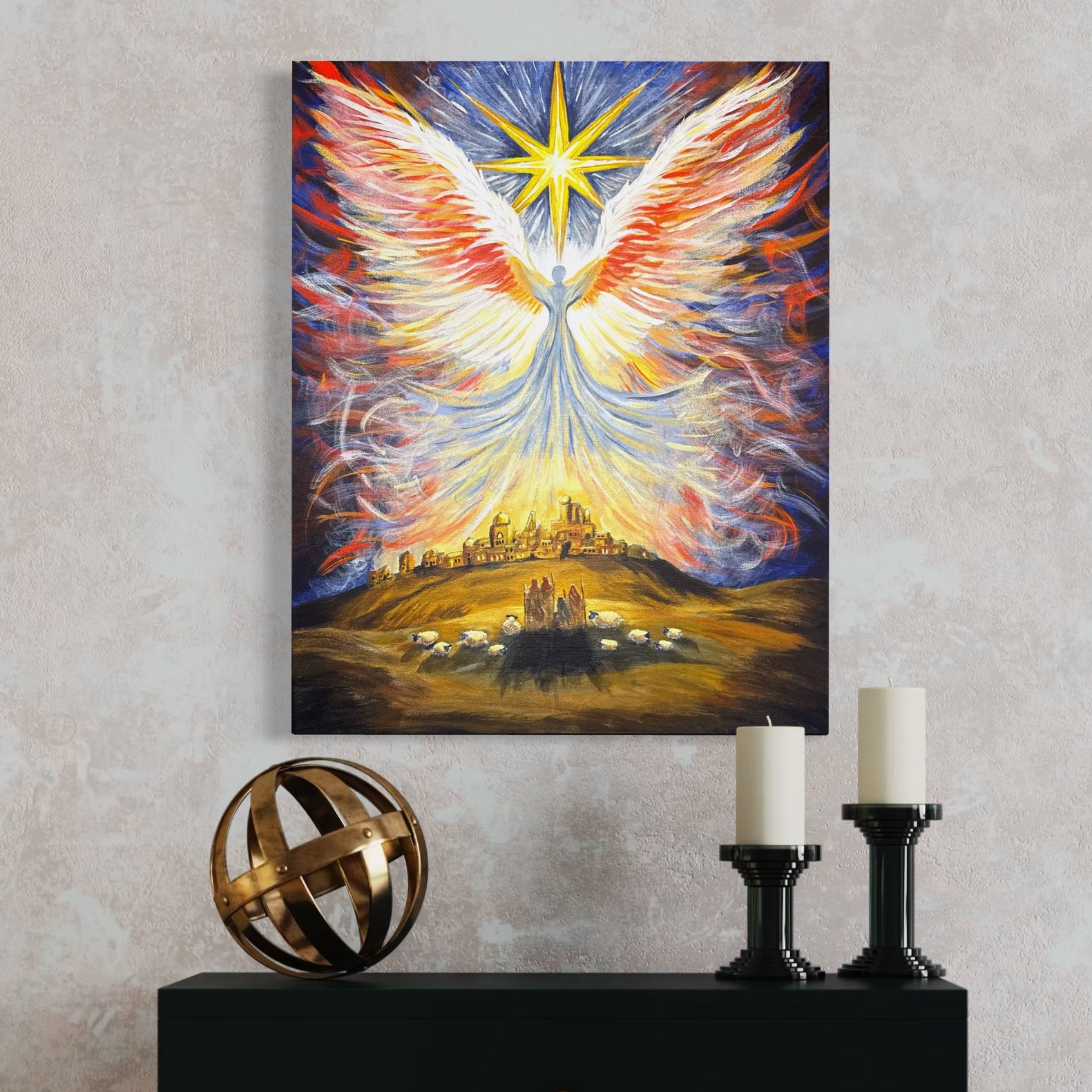 Glory In the Highest - Original Acrylic Painting - Amazing Faith Designs
