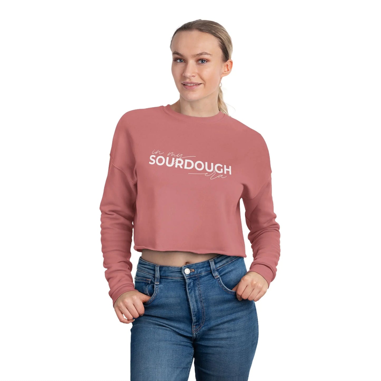 In My Sourdough Era Cropped Sweatshirt Printify