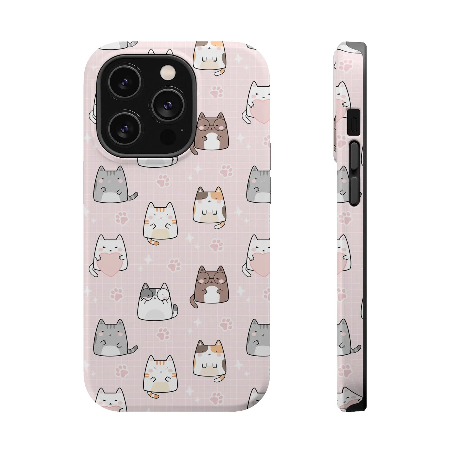 Kawaii Cats MagSafe iPhone Case | iPhone 13, 14, 15 Printify