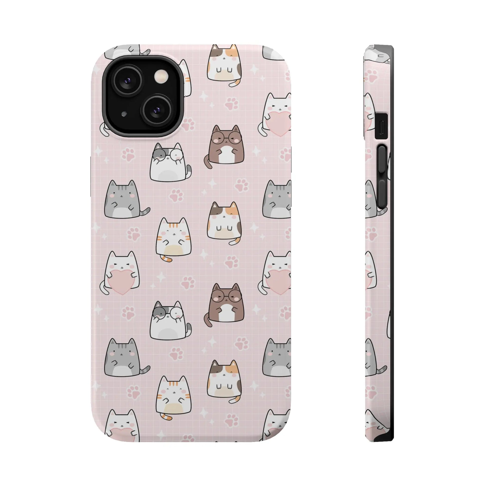 Kawaii Cats MagSafe iPhone Case | iPhone 13, 14, 15 Printify