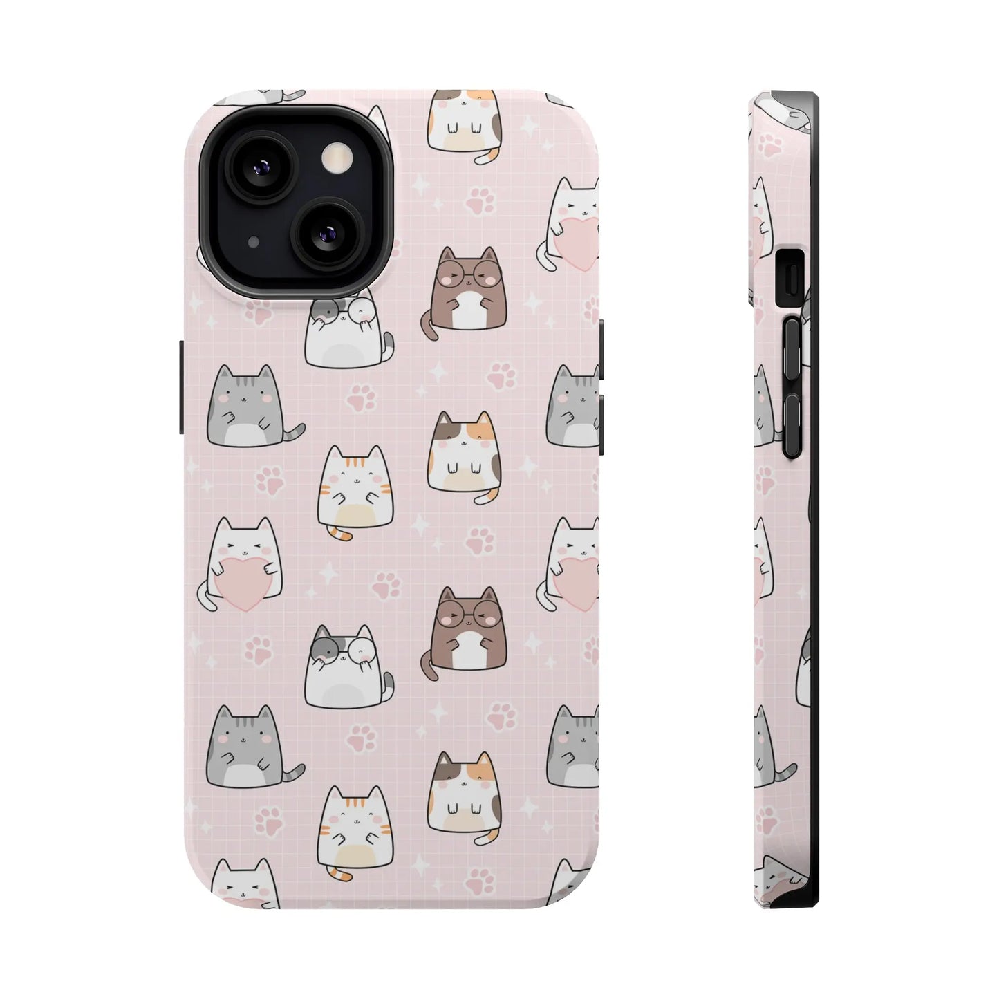 Kawaii Cats MagSafe iPhone Case | iPhone 13, 14, 15 Printify