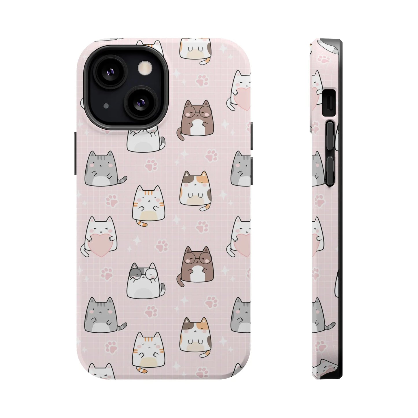 Kawaii Cats MagSafe iPhone Case | iPhone 13, 14, 15 Printify