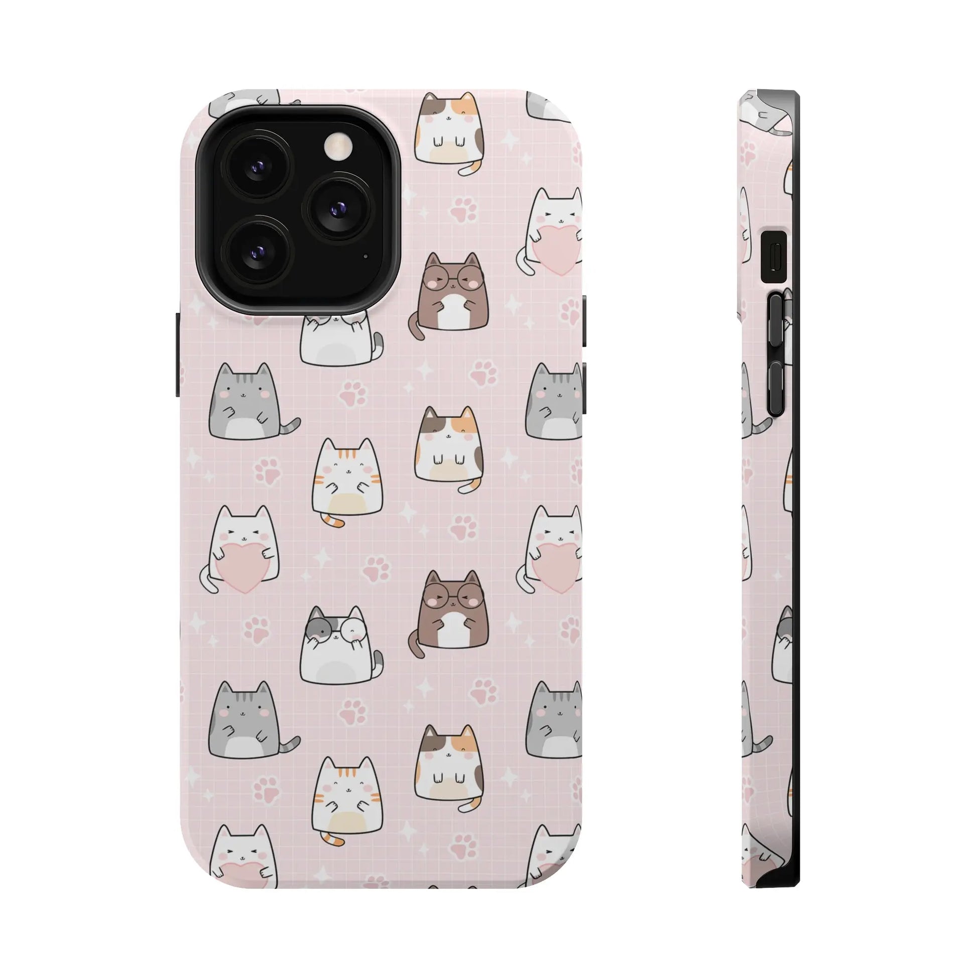 Kawaii Cats MagSafe iPhone Case | iPhone 13, 14, 15 Printify