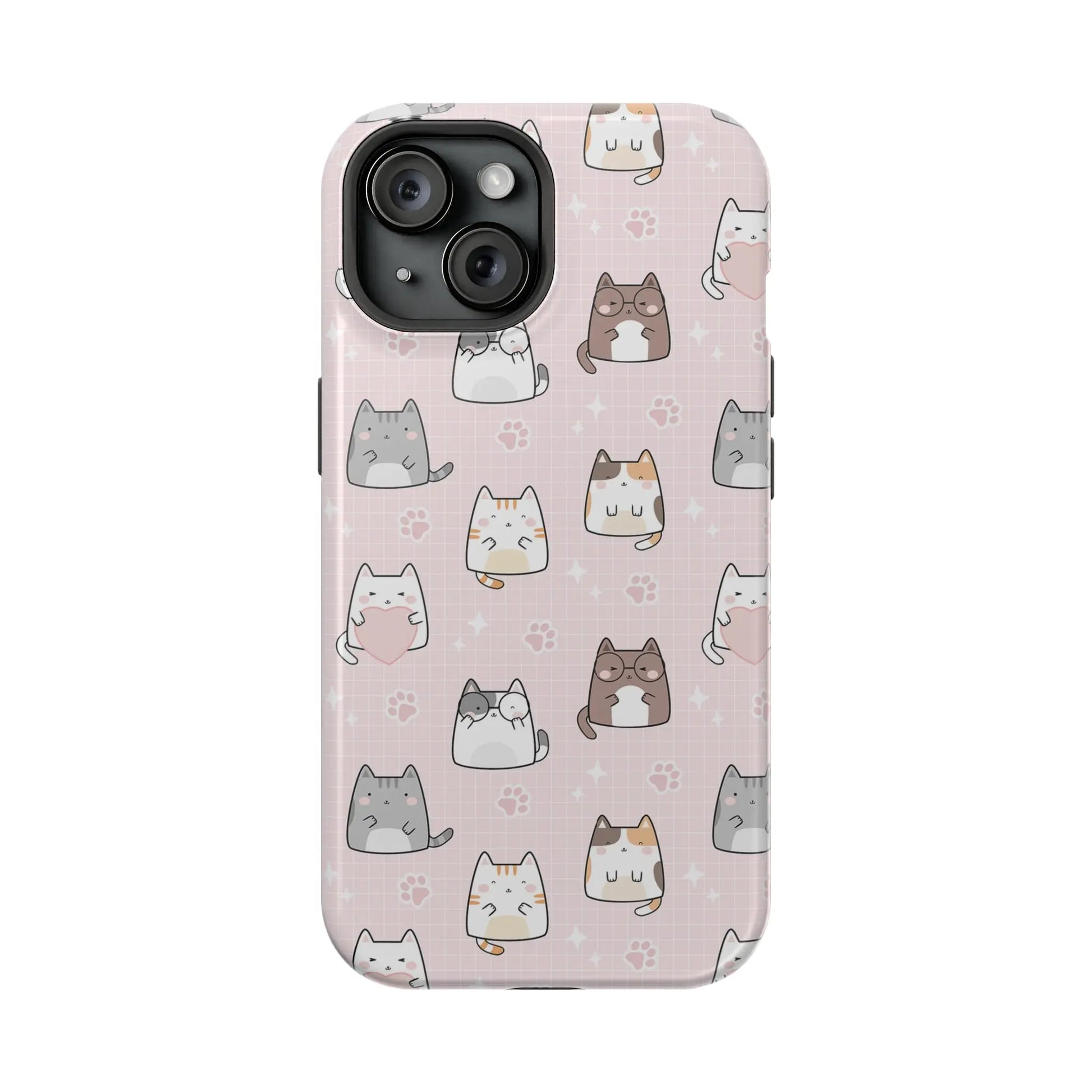 Kawaii Cats MagSafe iPhone Case | iPhone 13, 14, 15 Printify