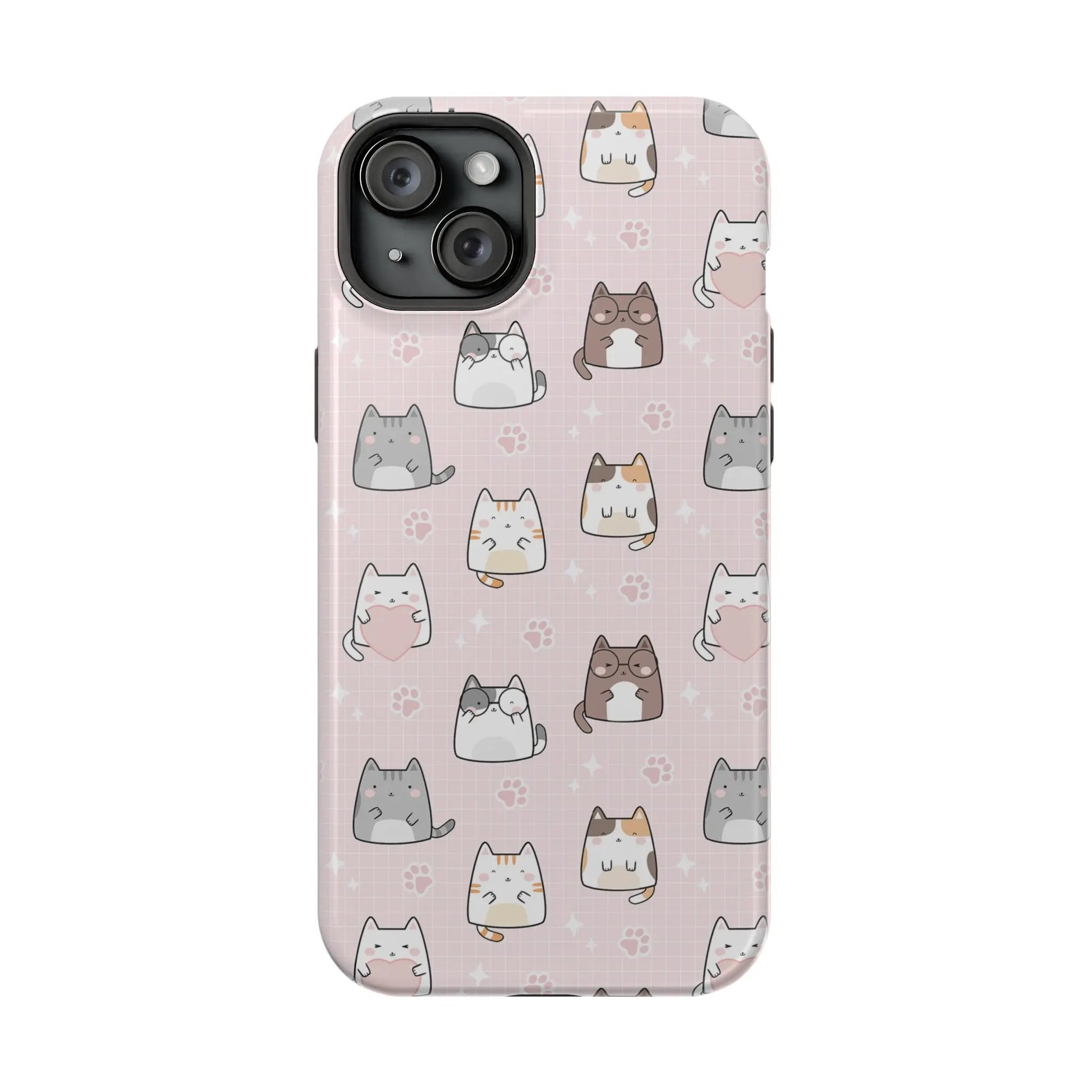 Kawaii Cats MagSafe iPhone Case | iPhone 13, 14, 15 Printify