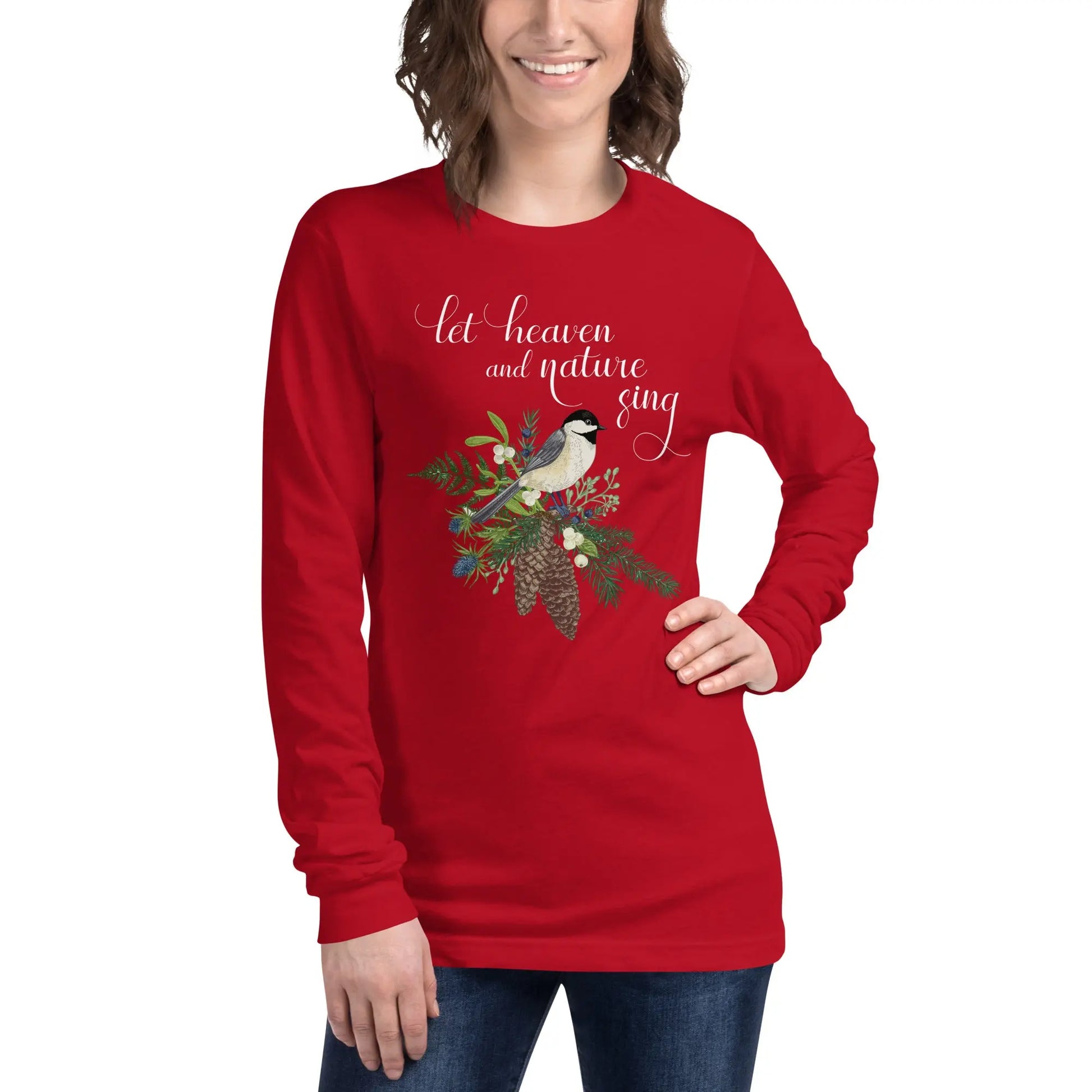 Let Heaven and Nature Sing Long Sleeve Christian T-shirt - Amazing Faith Designs