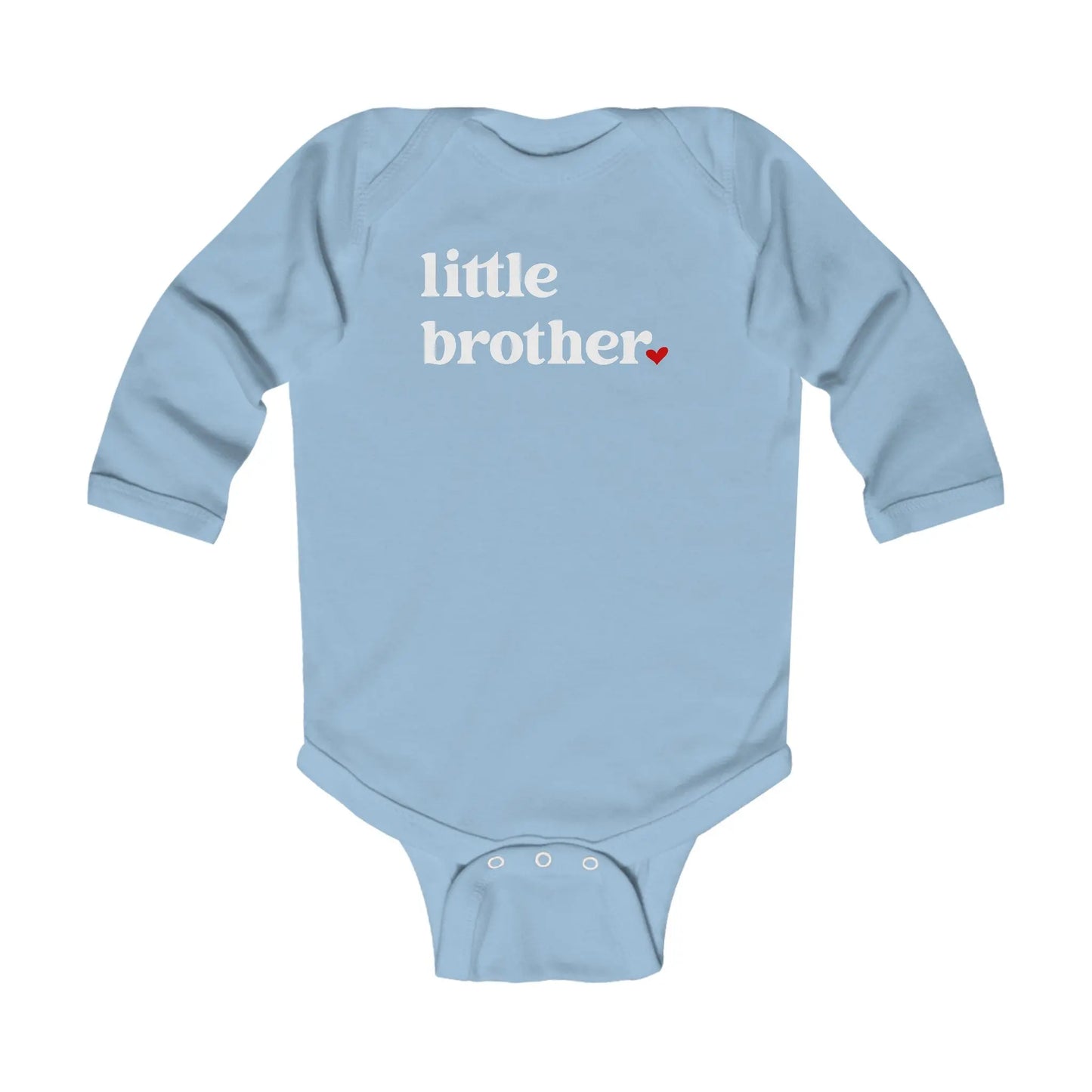 Little Brother Infant Long Sleeve Onesie Printify