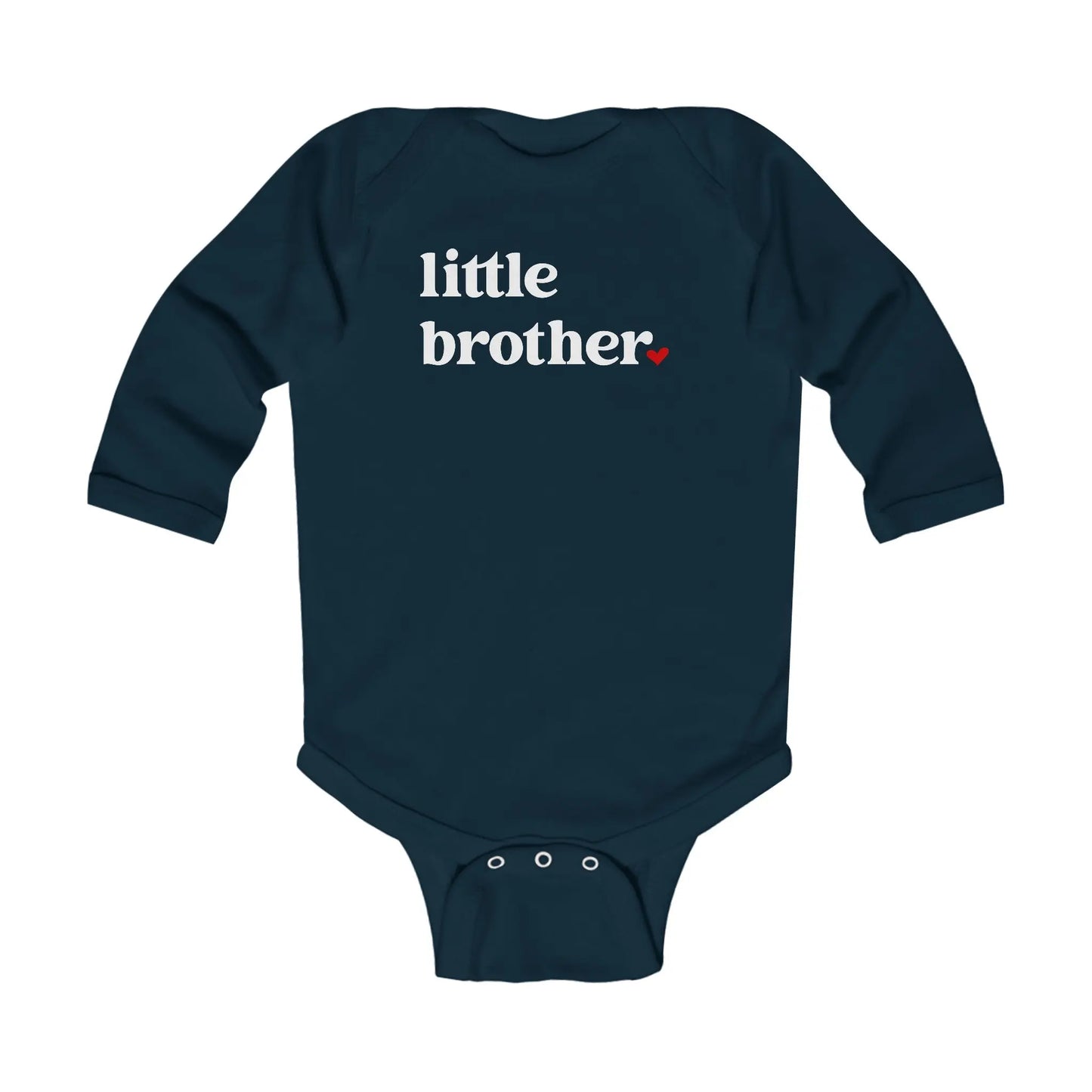 Little Brother Infant Long Sleeve Onesie Printify