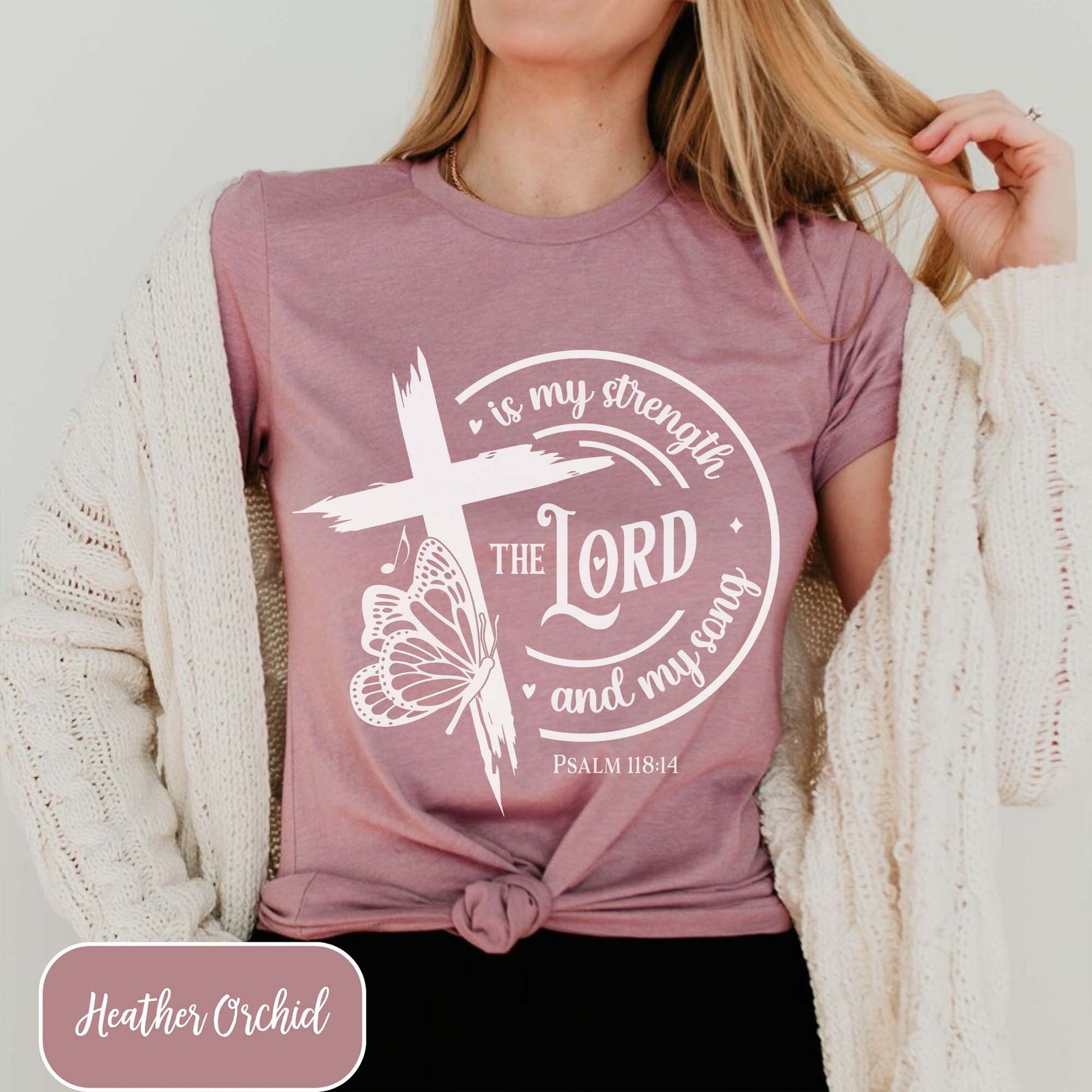 Lord is my Strength and Song Christian Shirt - Amazing Faith Designs