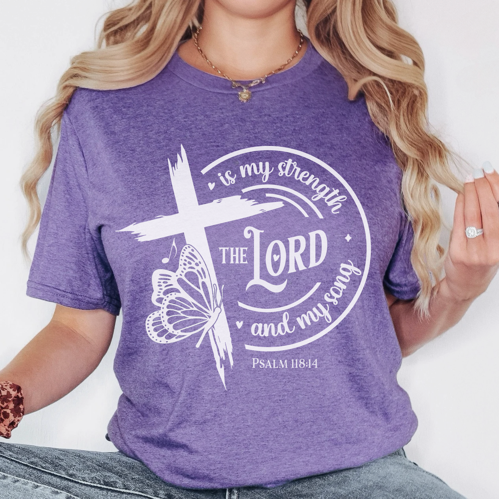 Be Still, Trust in the Lord, Lord is my Strength Women's Christian Shirts - Amazing Faith Designs