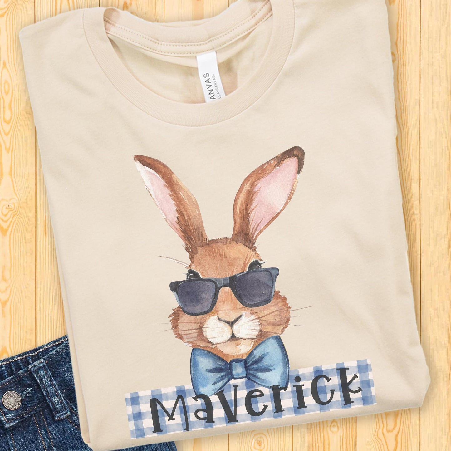 Personalized Easter Bunny Toddler Shirt - Amazing Faith Designs