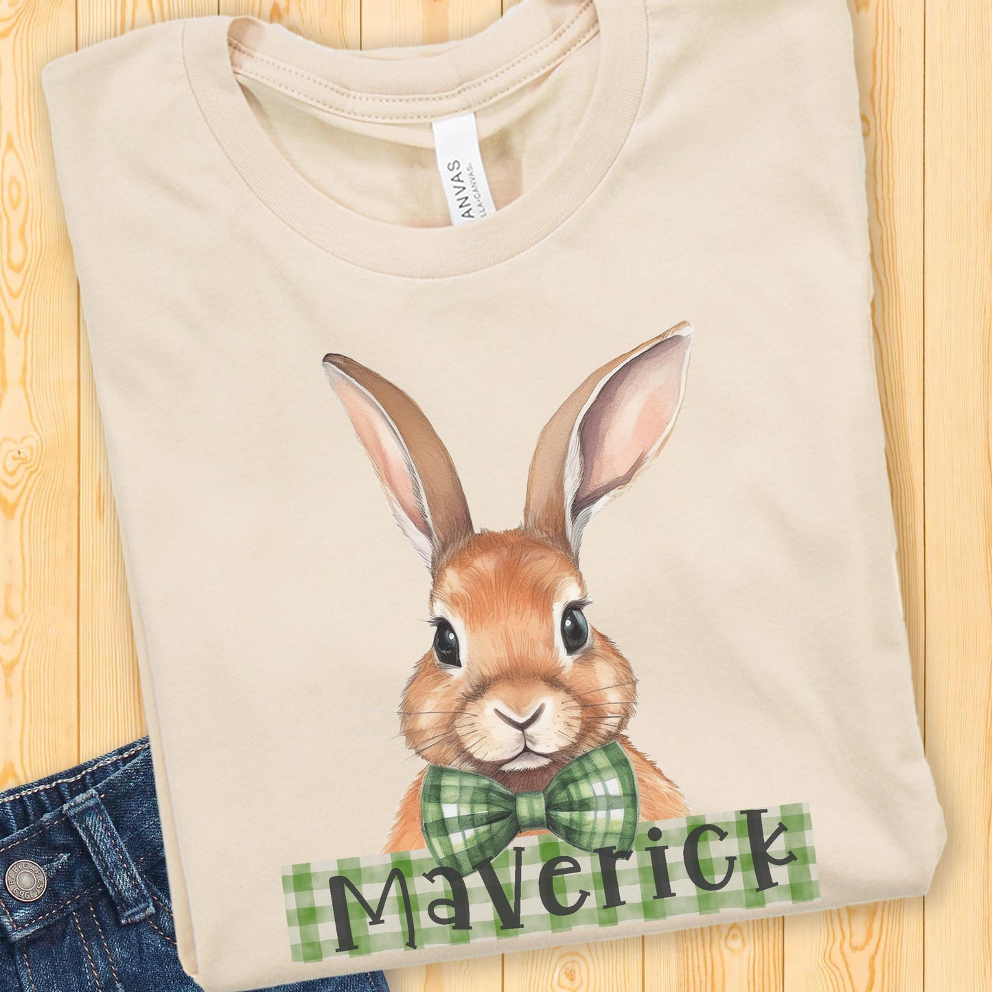 Personalized Easter Bunny Toddler Shirt - Amazing Faith Designs