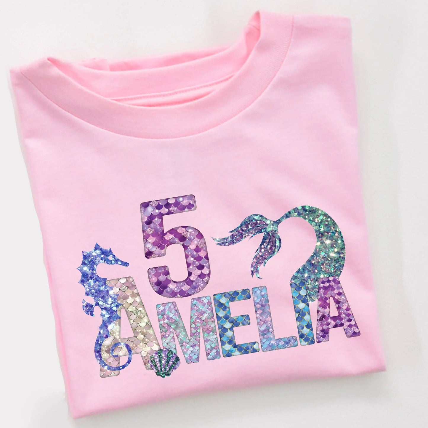 Mermaid Birthday Shirt | Birthday Mermaid Shirt - Amazing Faith Designs