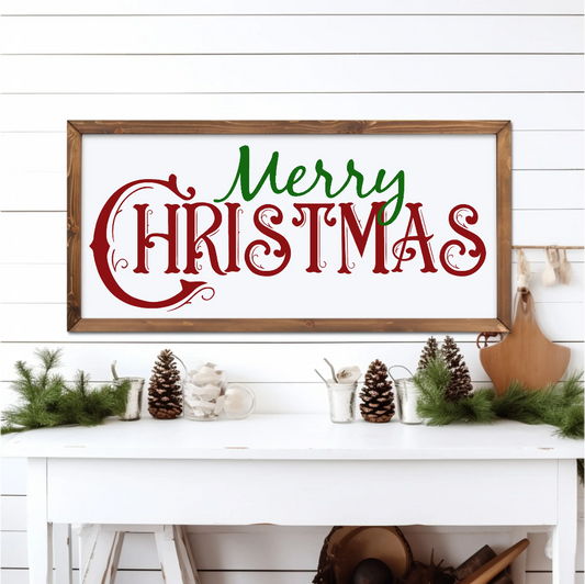 Merry Christmas Wood Sign Amazing Faith Designs