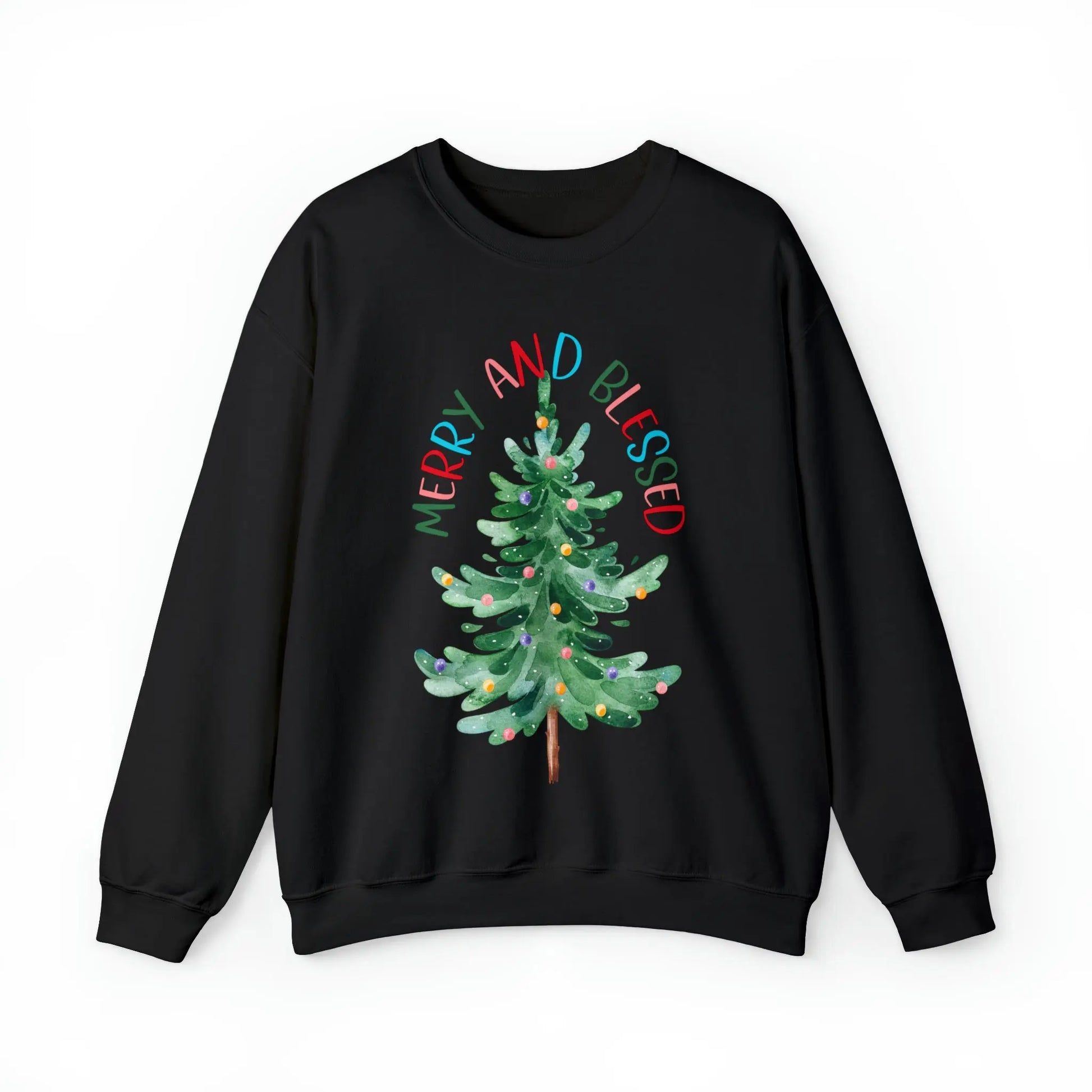 Merry and Blessed Christmas Sweatshirt Printify