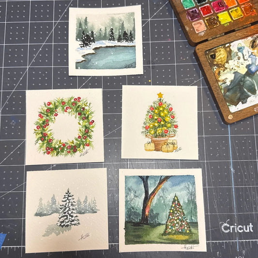 Mini Original Watercolor Paintings - Choose from a Variety - Amazing Faith Designs