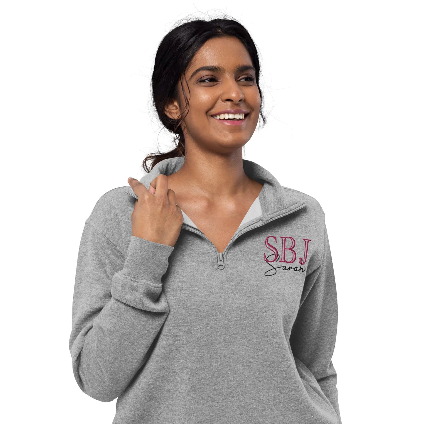 Monogram Unisex fleece pullover Amazing Faith Designs