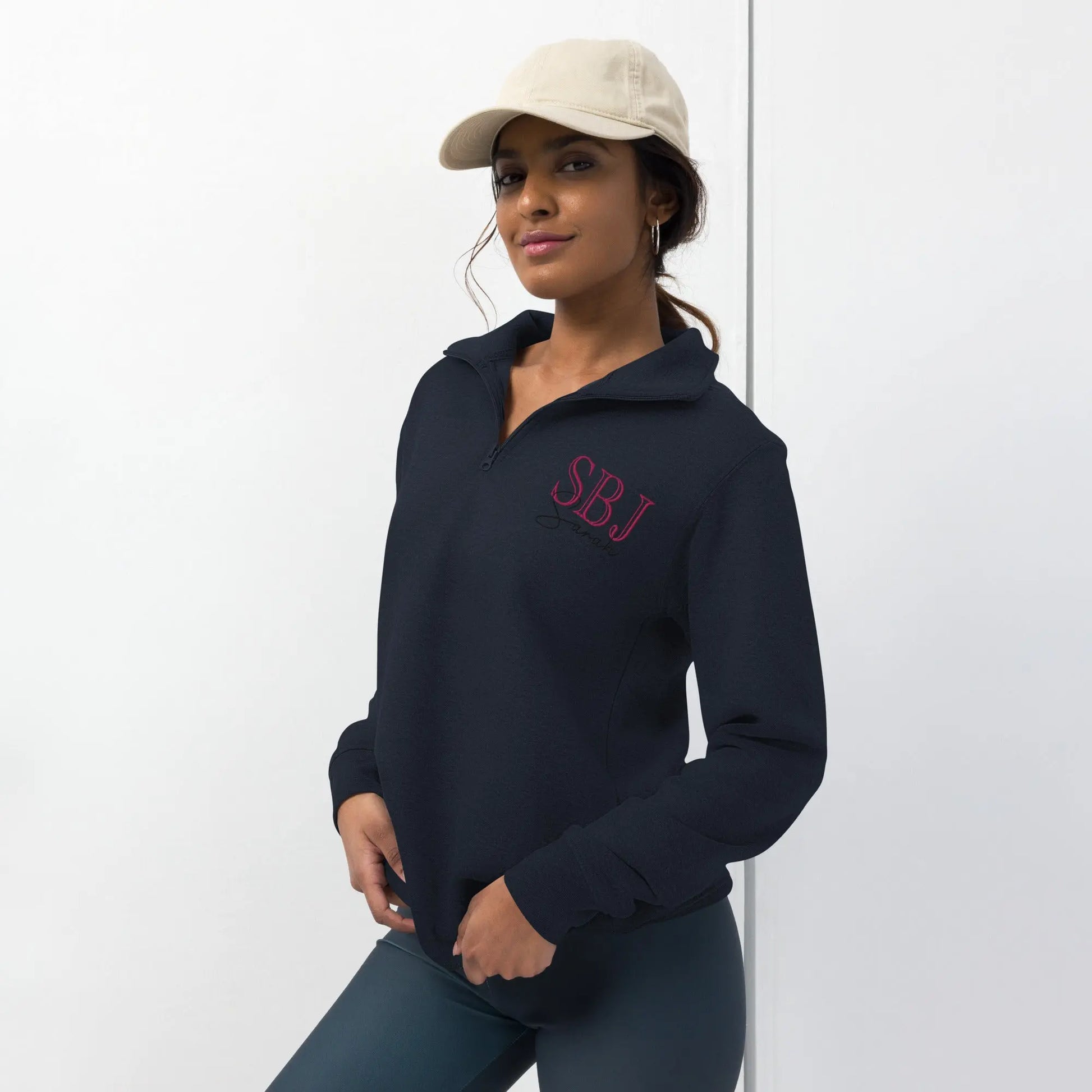 Monogram Unisex fleece pullover Amazing Faith Designs