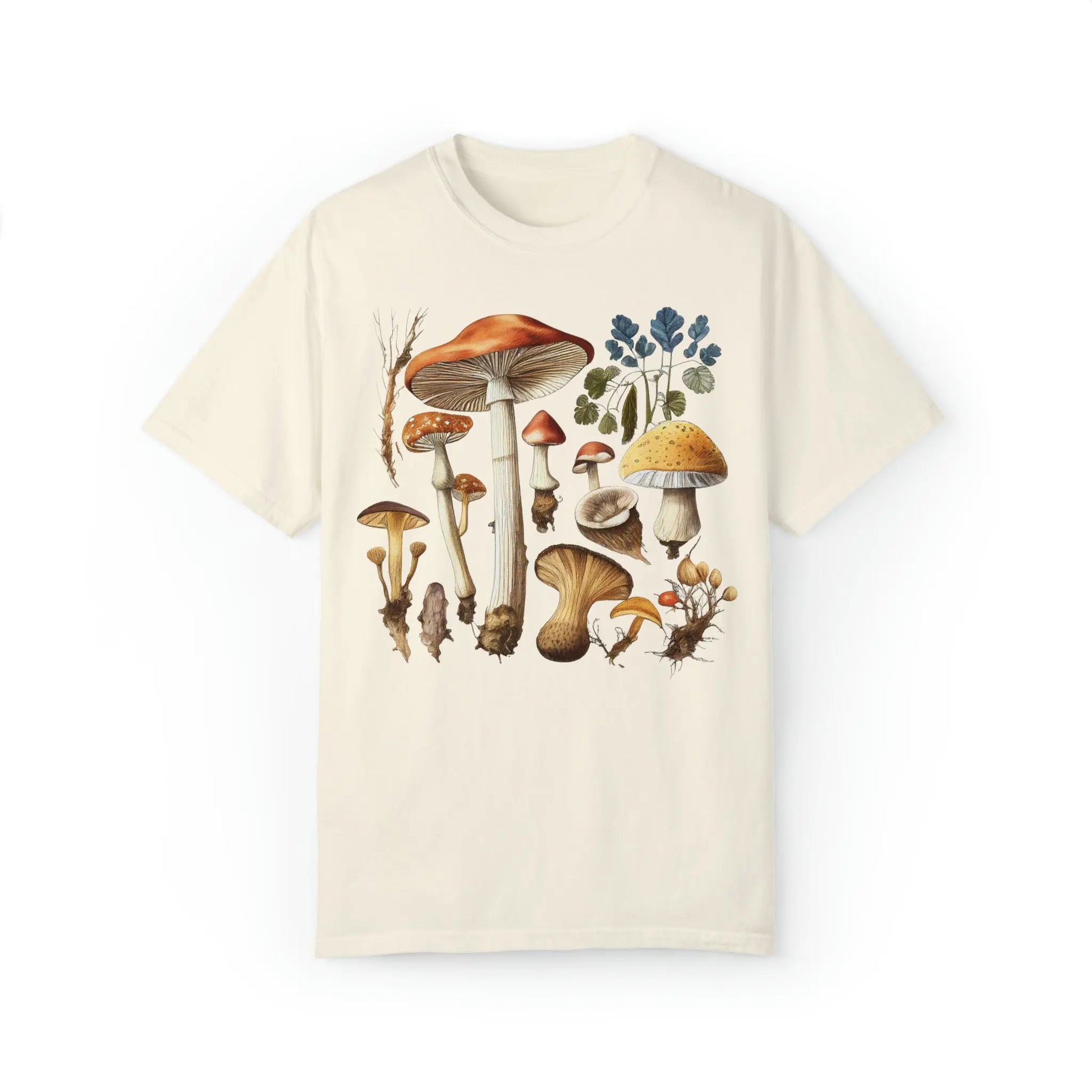 Mushrooms Comfort Colors T-shirt | Cottagecore Shirt - Amazing Faith Designs