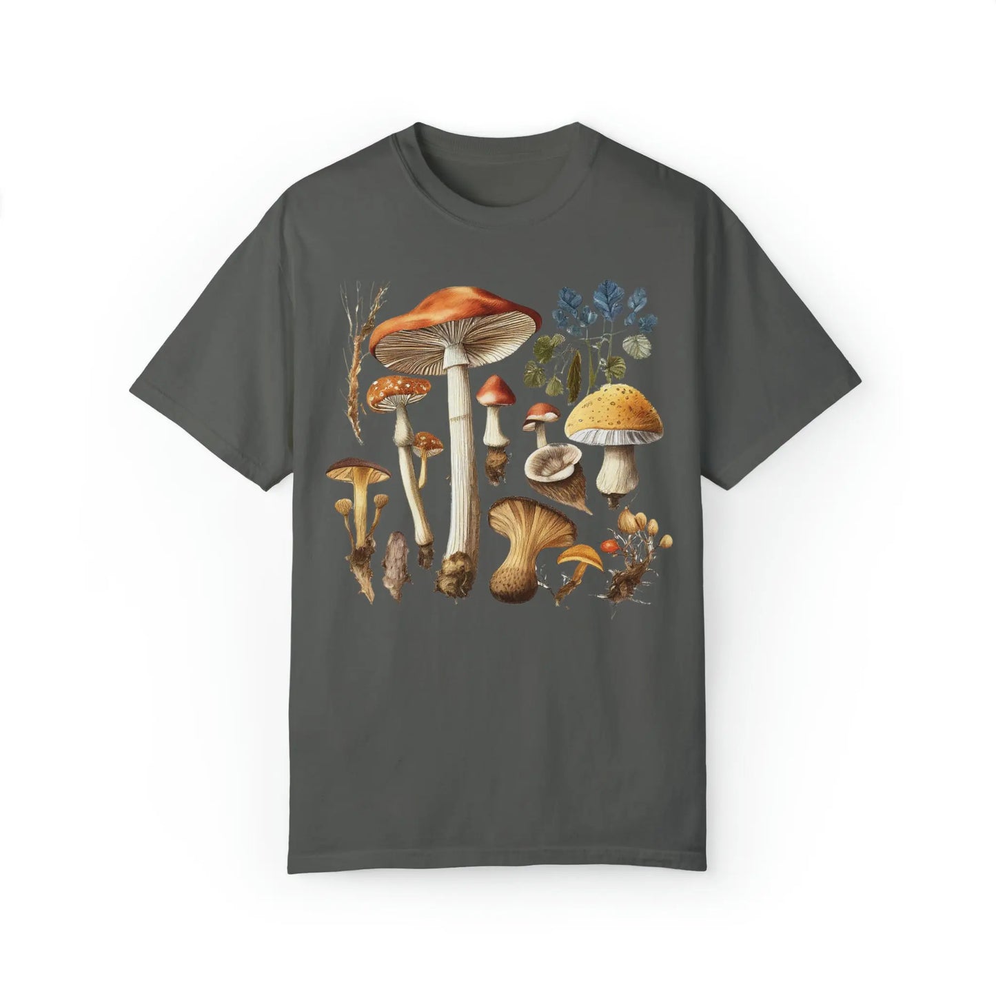 Mushrooms Comfort Colors T-shirt | Cottagecore Shirt Printify