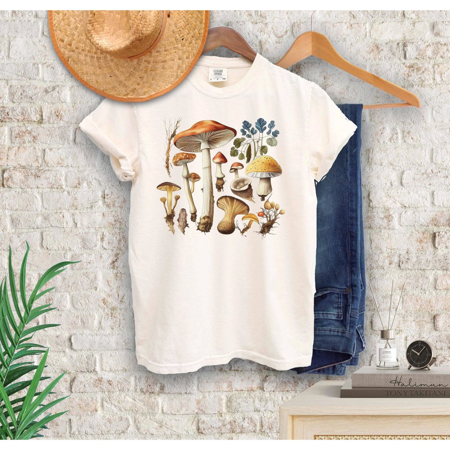 Mushrooms Comfort Colors T-shirt | Cottagecore Shirt - Amazing Faith Designs